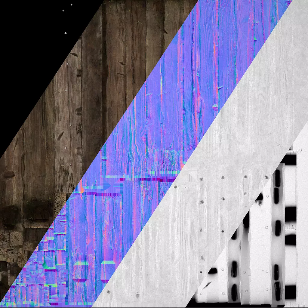 Medieval Wooden Weapon Rack Stand Low-poly 3D model_27