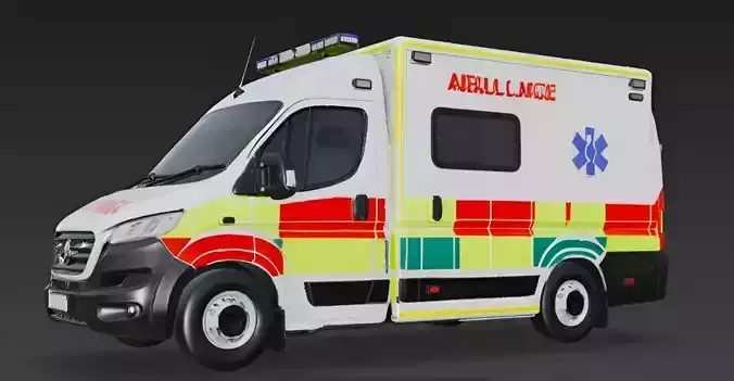 Ambulance Van 3D Model