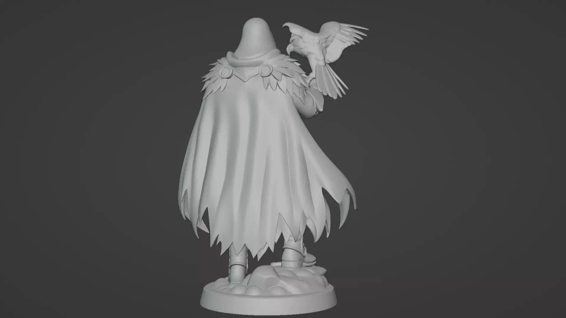 High Falconer Felgryn Ranger with Falcon 3D print model_33