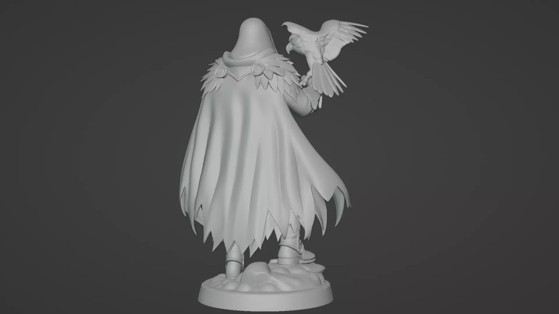 High Falconer Felgryn Ranger with Falcon 3D print model_39