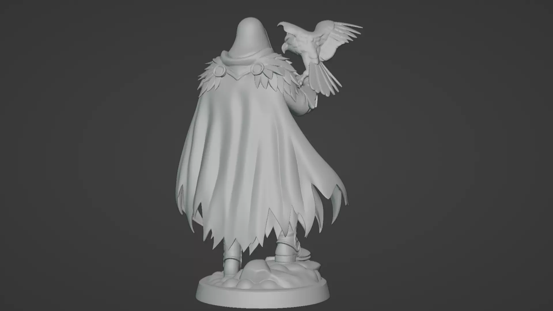 High Falconer Felgryn Ranger with Falcon 3D print model_35