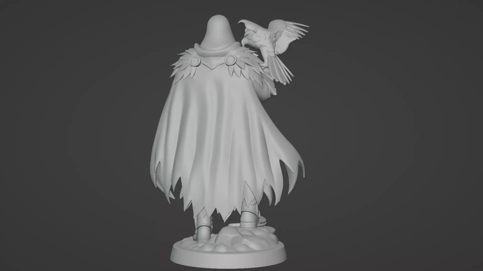 High Falconer Felgryn Ranger with Falcon 3D print model_48