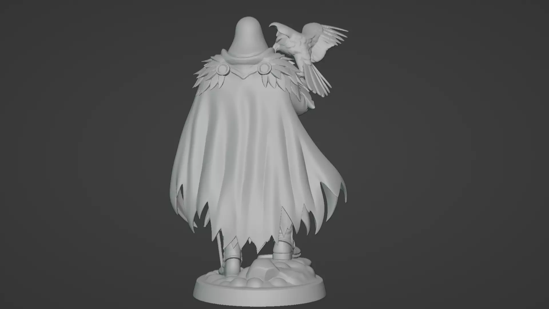 High Falconer Felgryn Ranger with Falcon 3D print model_49