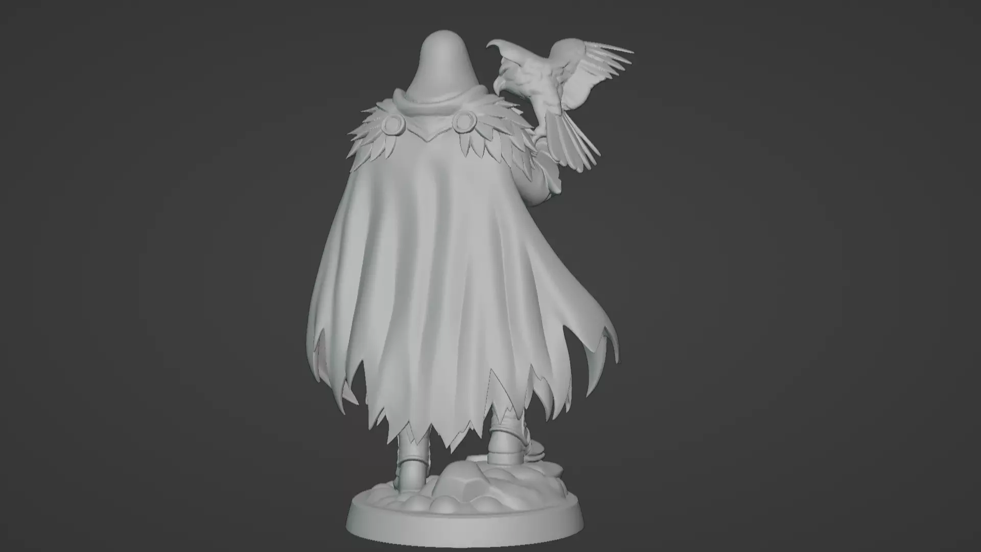High Falconer Felgryn Ranger with Falcon 3D print model_47