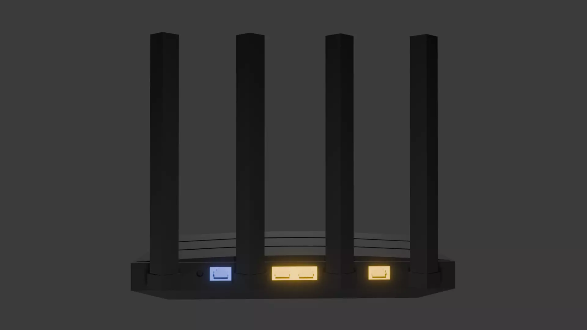 Router Free low-poly 3D model_1