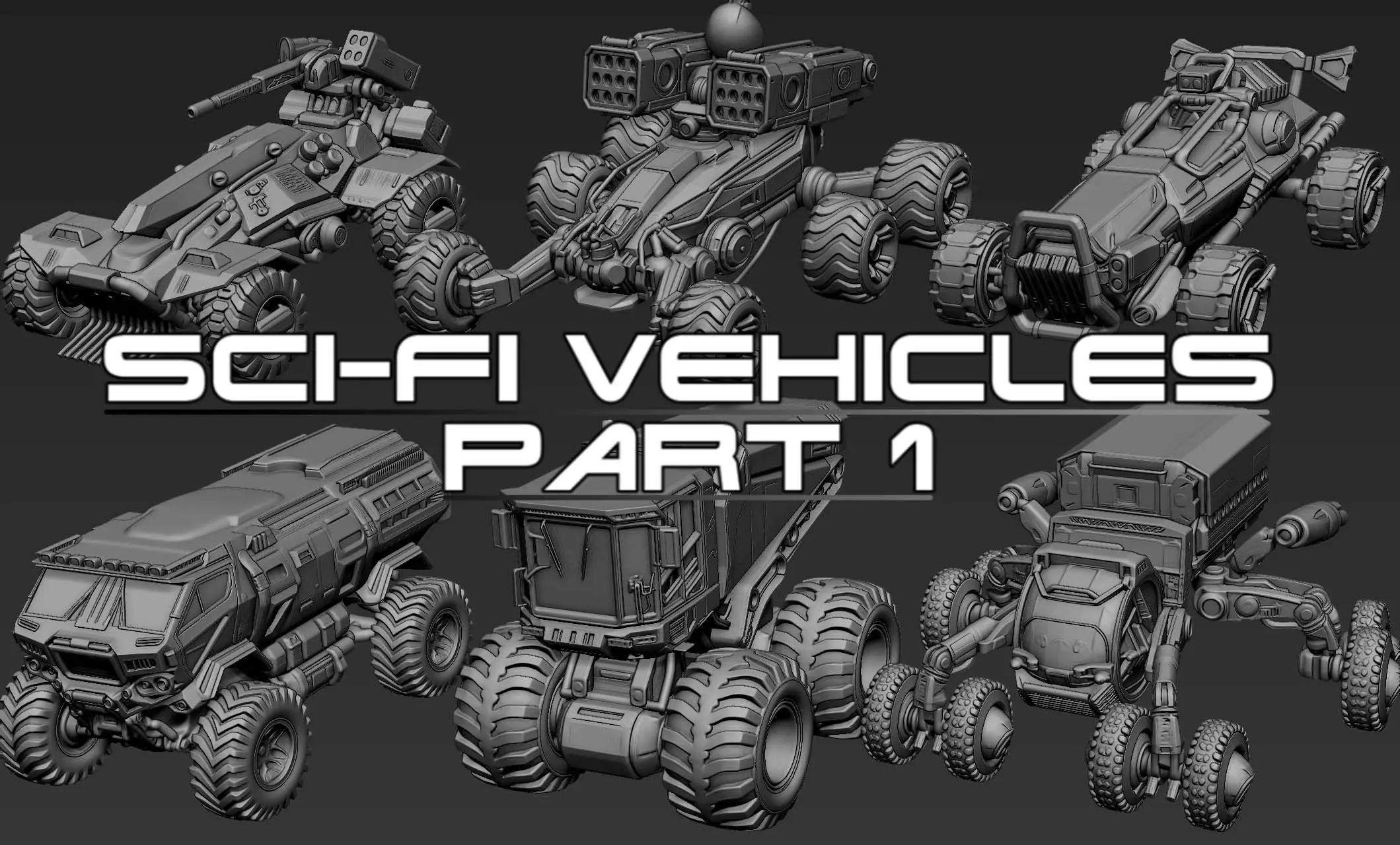 Sci-Fi Vehicles Part 1 3D model_0