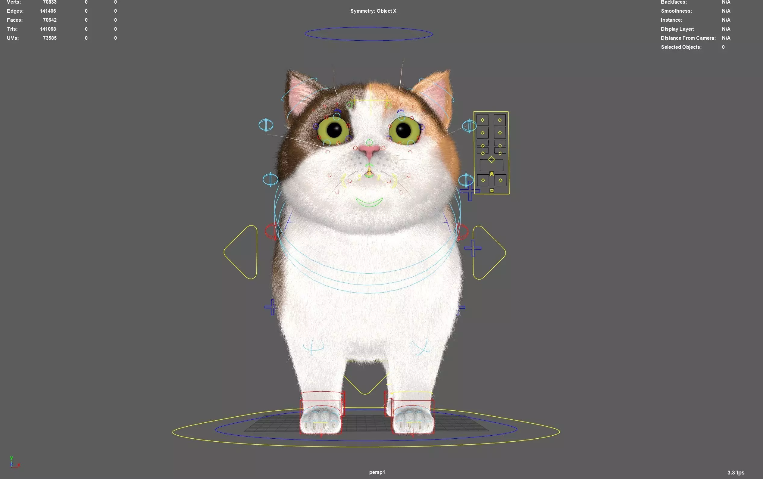 Cute Cat 3D model_4
