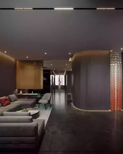 hotel lobby 3D model