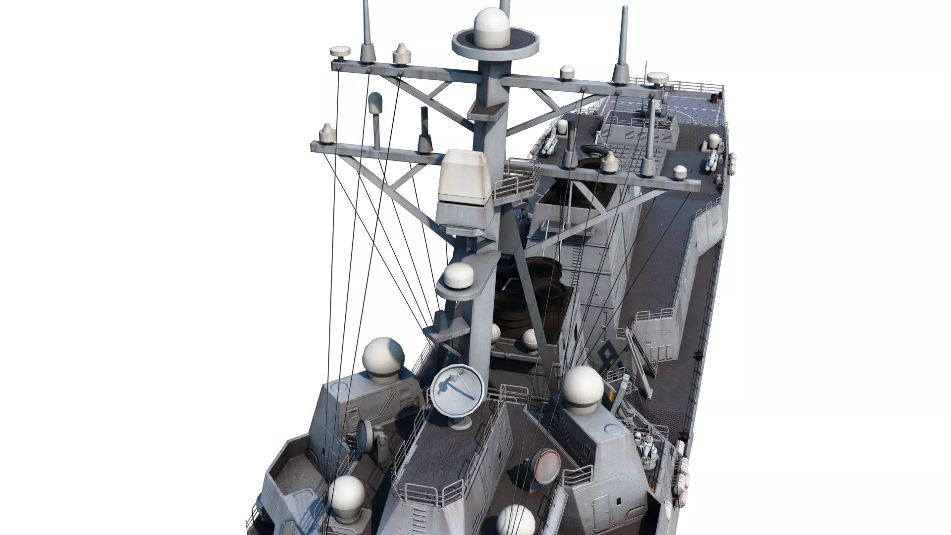 Arleigh Burke Flight III Destroyer DDG125 Low-poly 3D model_15