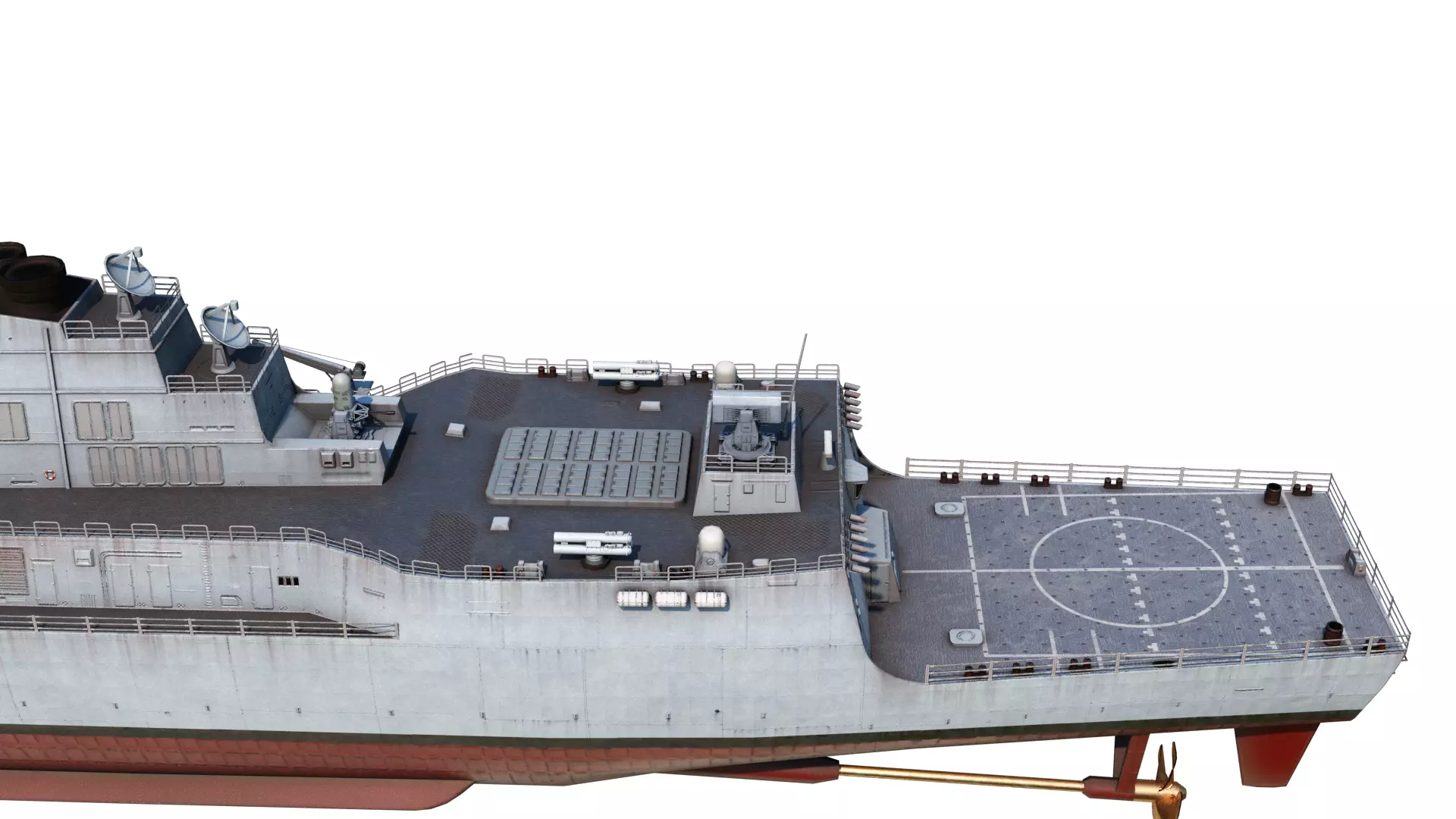 Arleigh Burke Flight III Destroyer DDG125 Low-poly 3D model_8