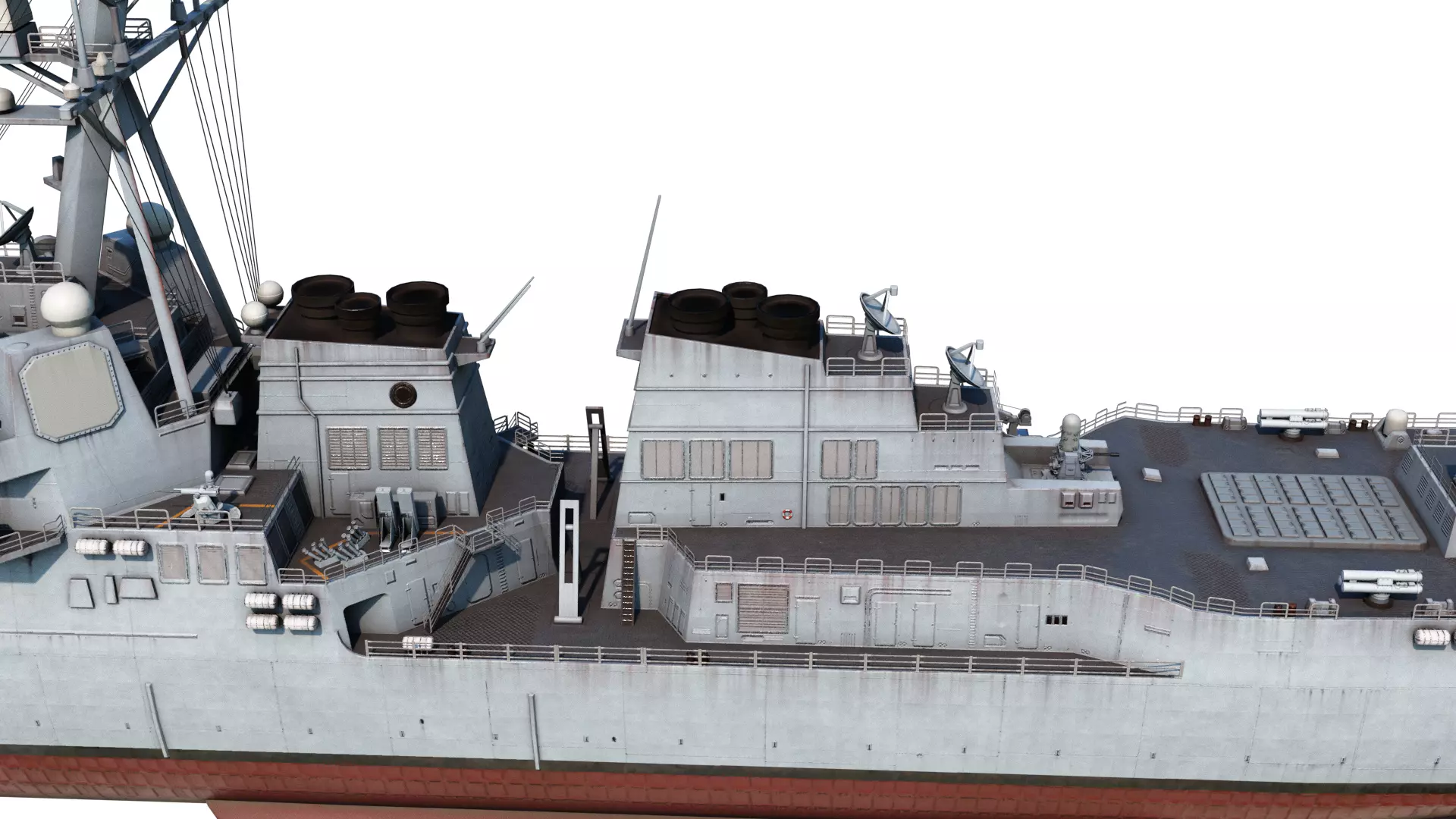 Arleigh Burke Flight III Destroyer DDG125 Low-poly 3D model_17