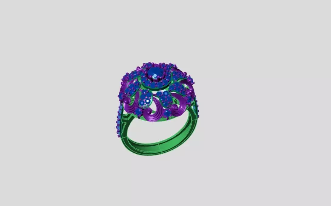 Rings 3D print model_2