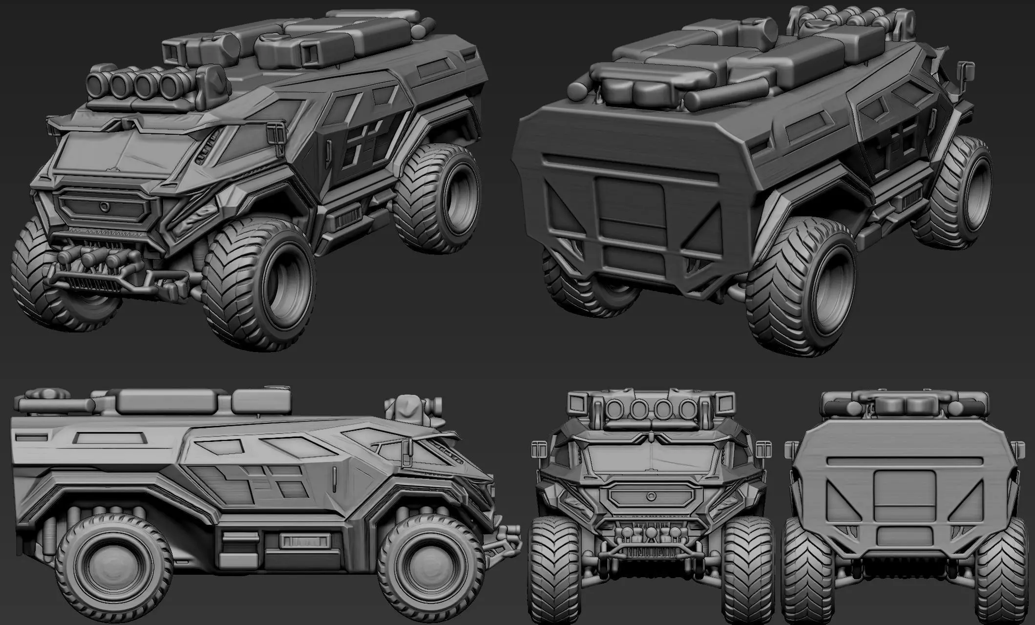 Sci-Fi Vehicles Part 2 3D model_4