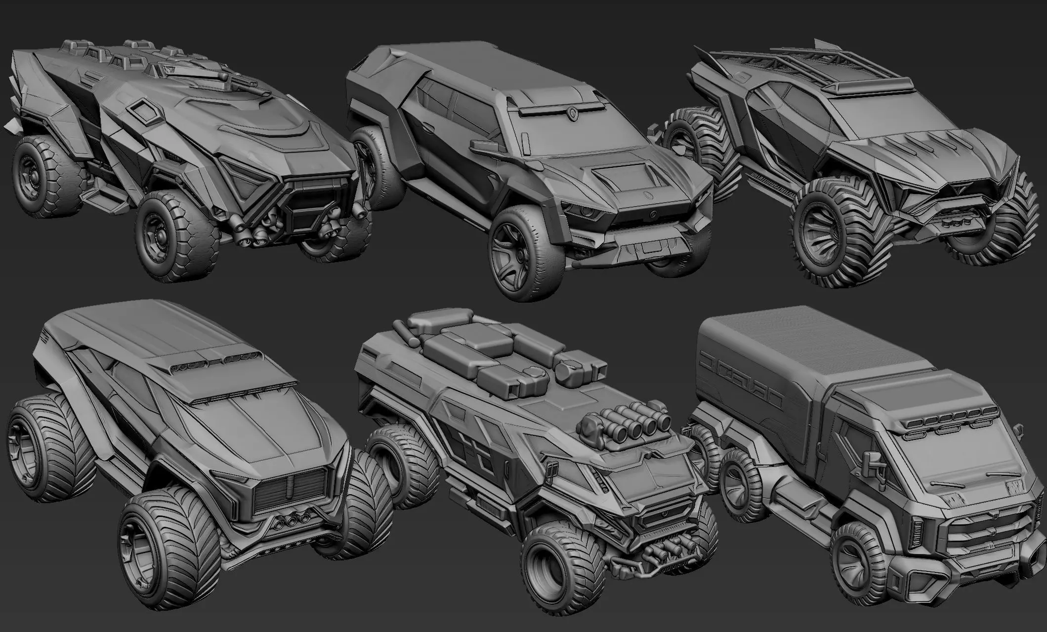 Sci-Fi Vehicles Part 2 3D model_1