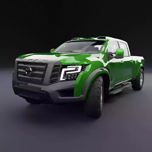 Nissan 4x4 Car Metallic Green