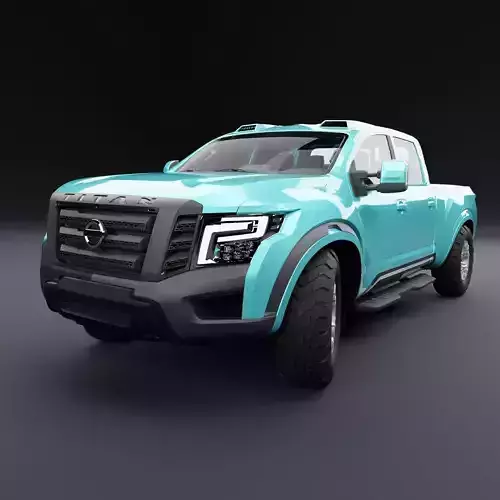 Nissan 4x4 Car Metallic Blue Sky