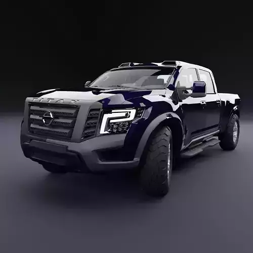 Nissan 4x4 Car Metallic Blue Dark