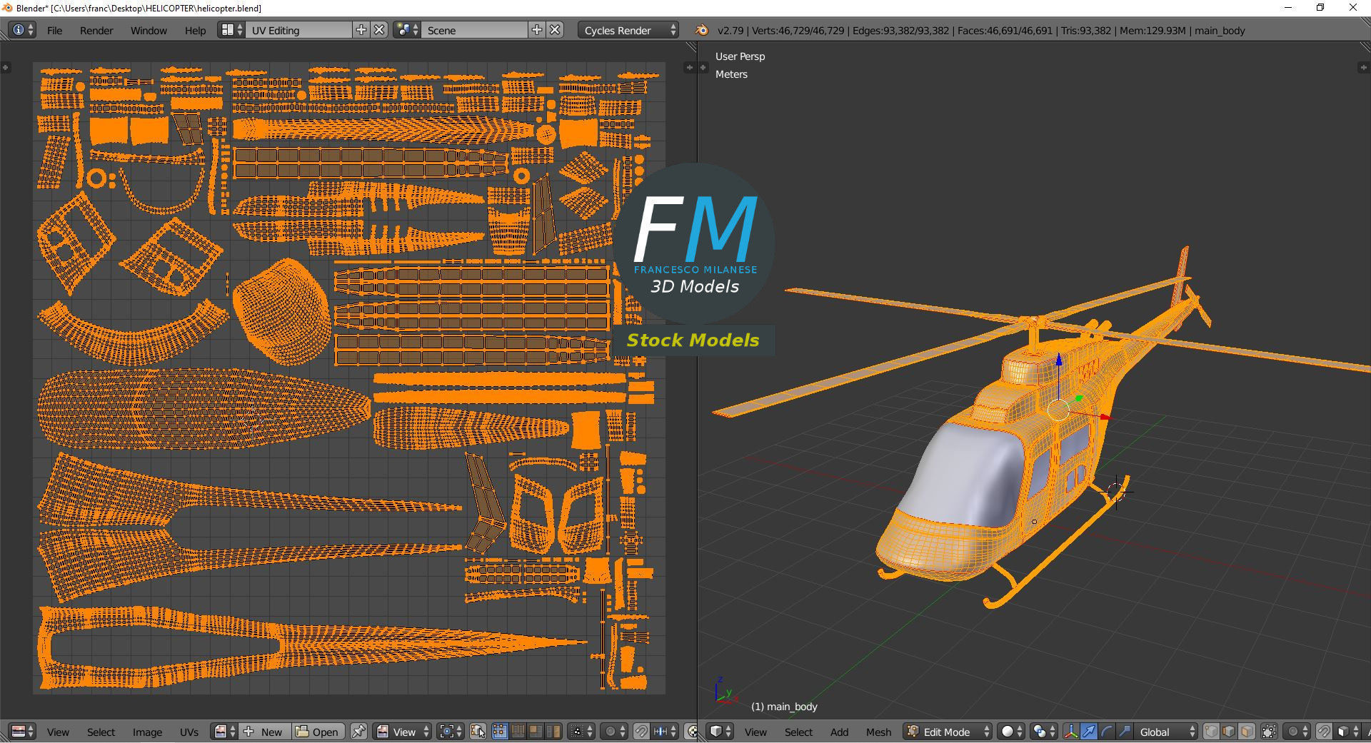 Helicopter 3D model_10