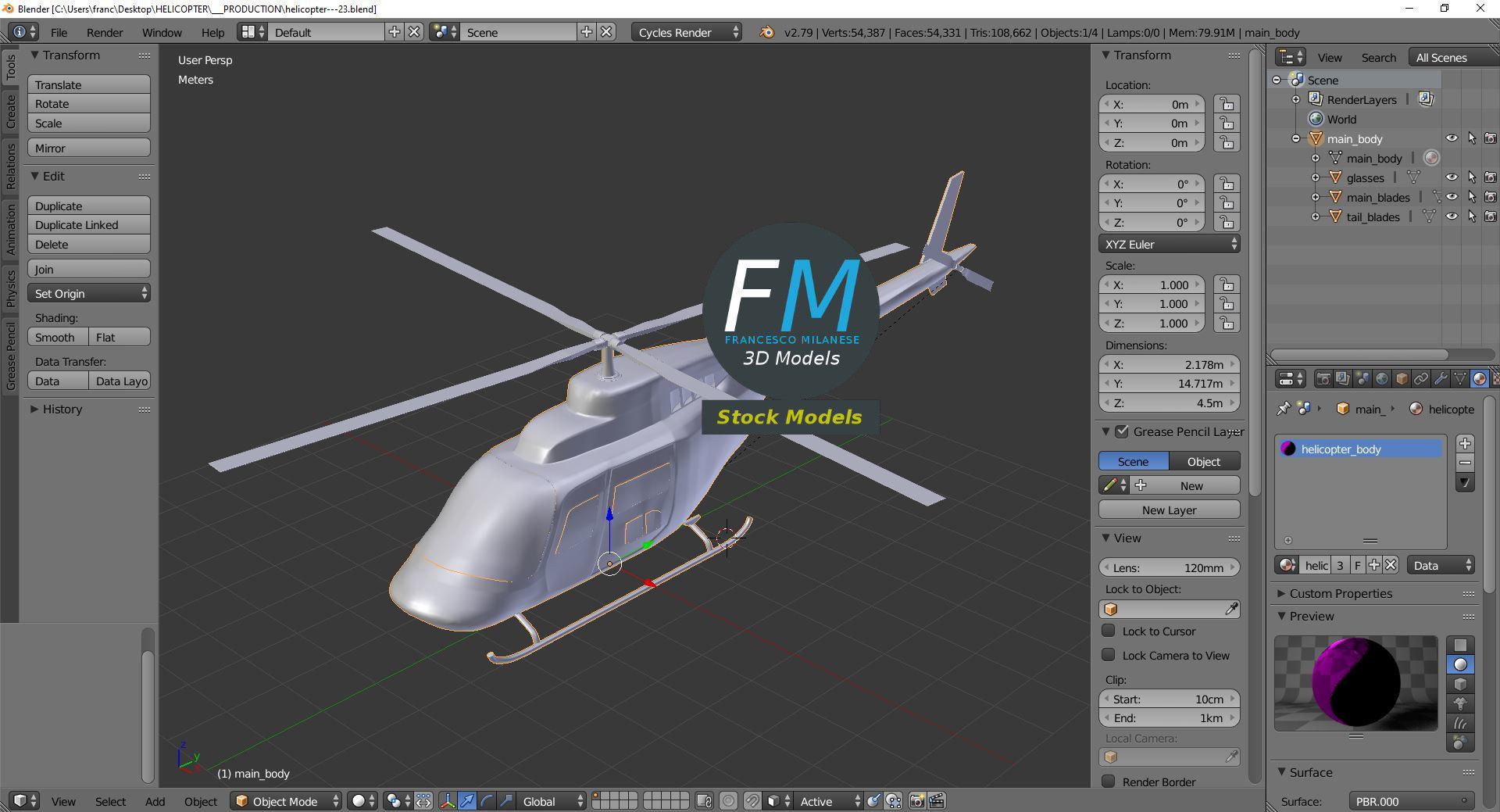 Helicopter 3D model_9