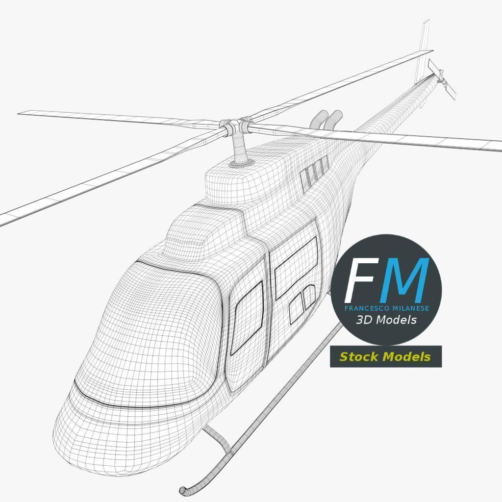 Helicopter 3D model_7