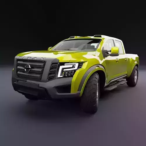 Nissan 4x4 Car Metallic Yellow Dark