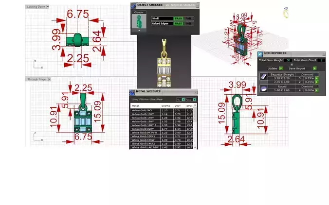 Womens Jewelry Pendant Model jp0329