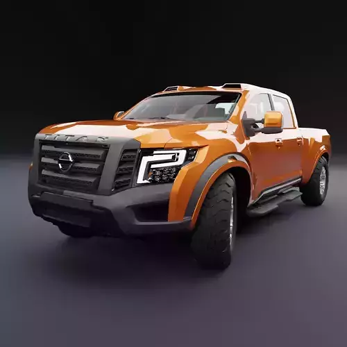 Nissan 4x4 Car Metallic Orange Dark
