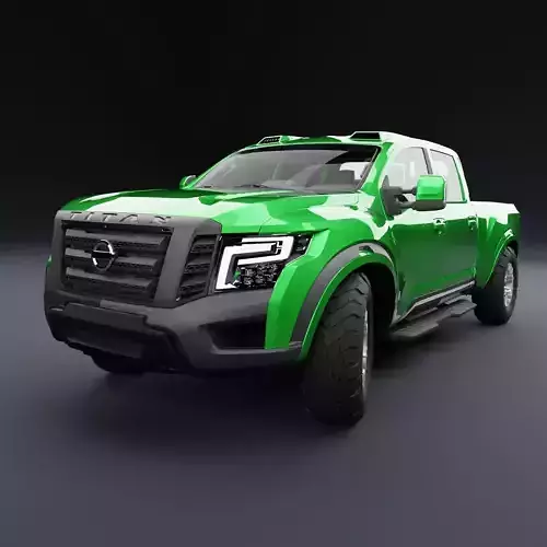 Nissan 4x4 Car Metallic Light Green