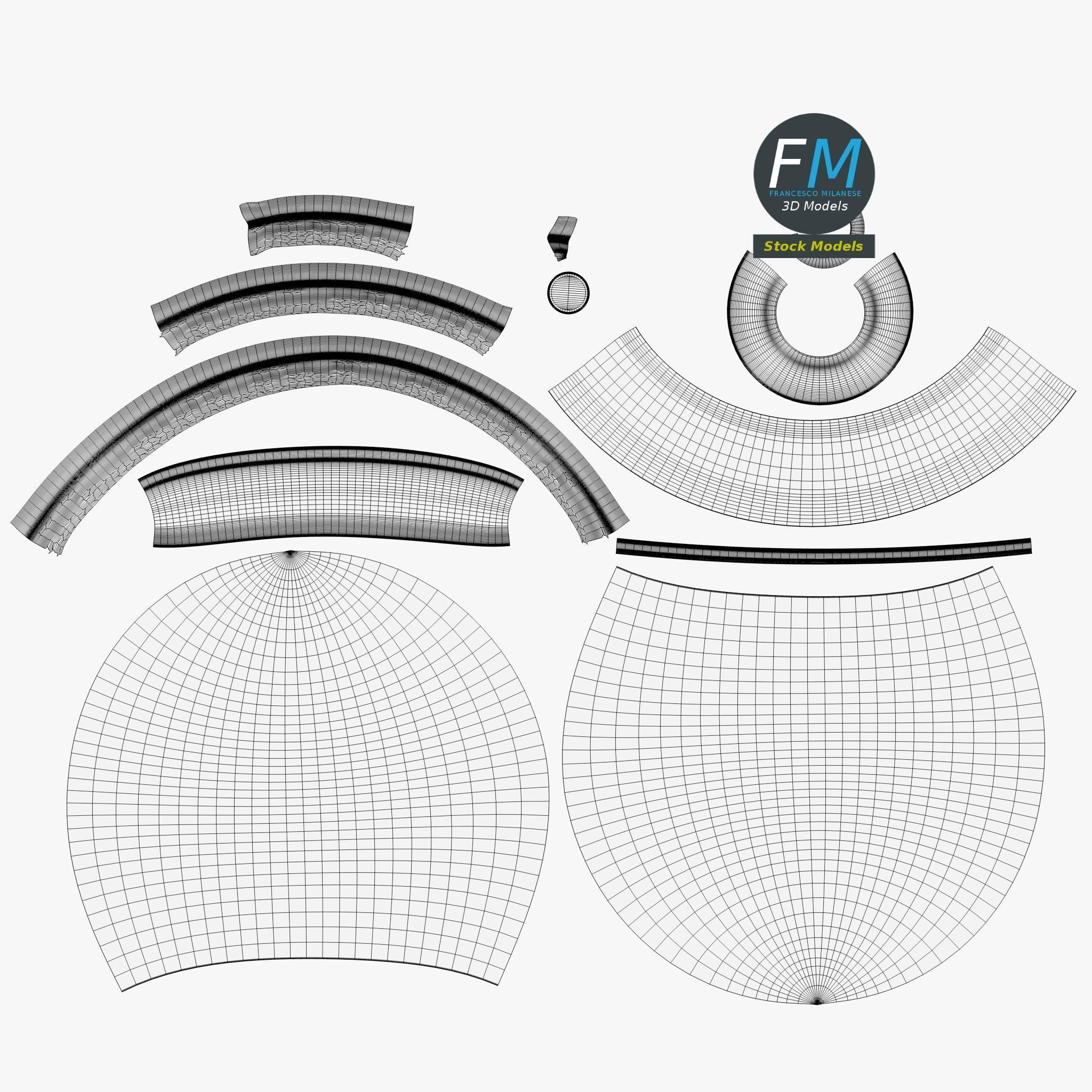 LED Fluorescent light bulb lamp 1 3D model_11