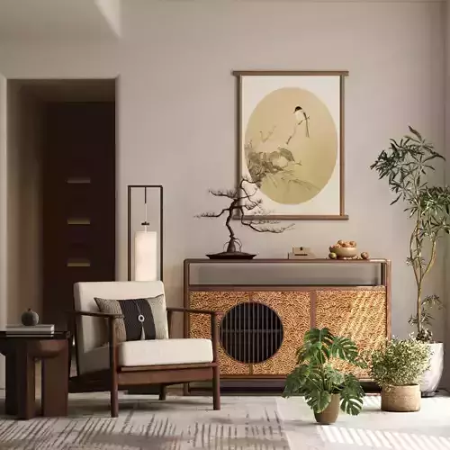 Chinese - style decorative cabinet