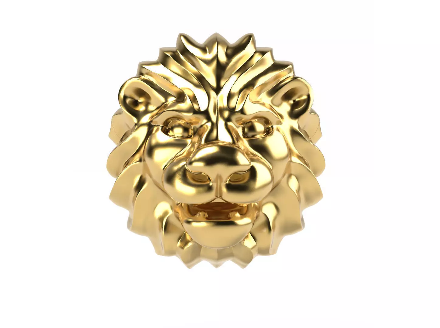 Lion head 3D print model_0