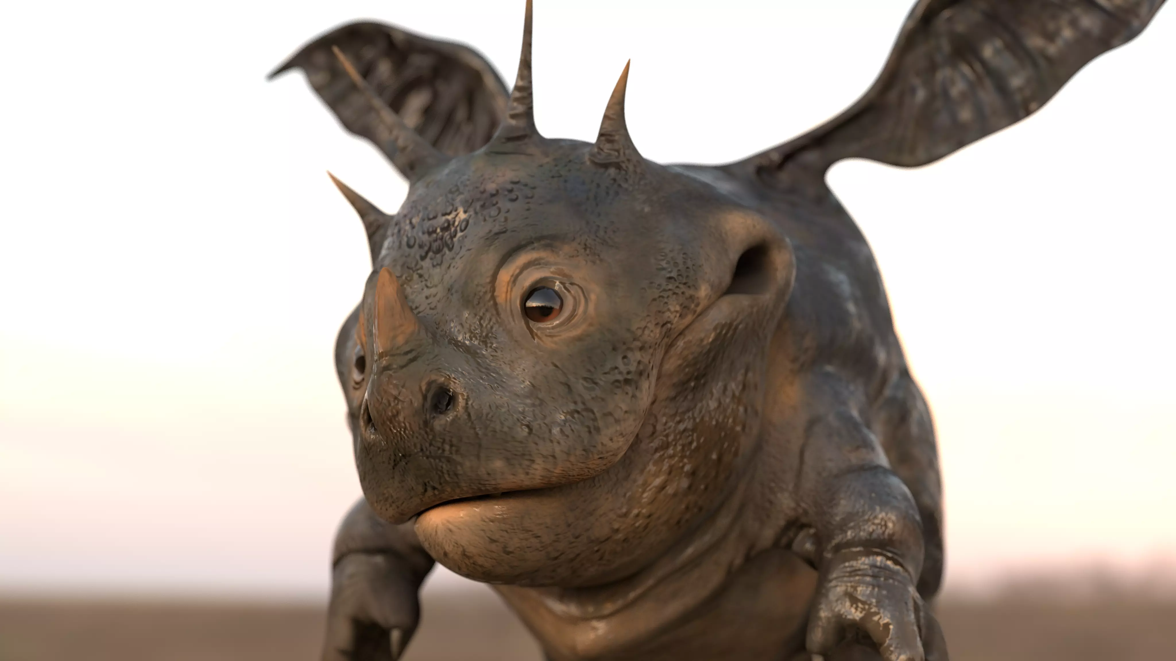 BOULDER DRAGON Low-poly 3D model_0