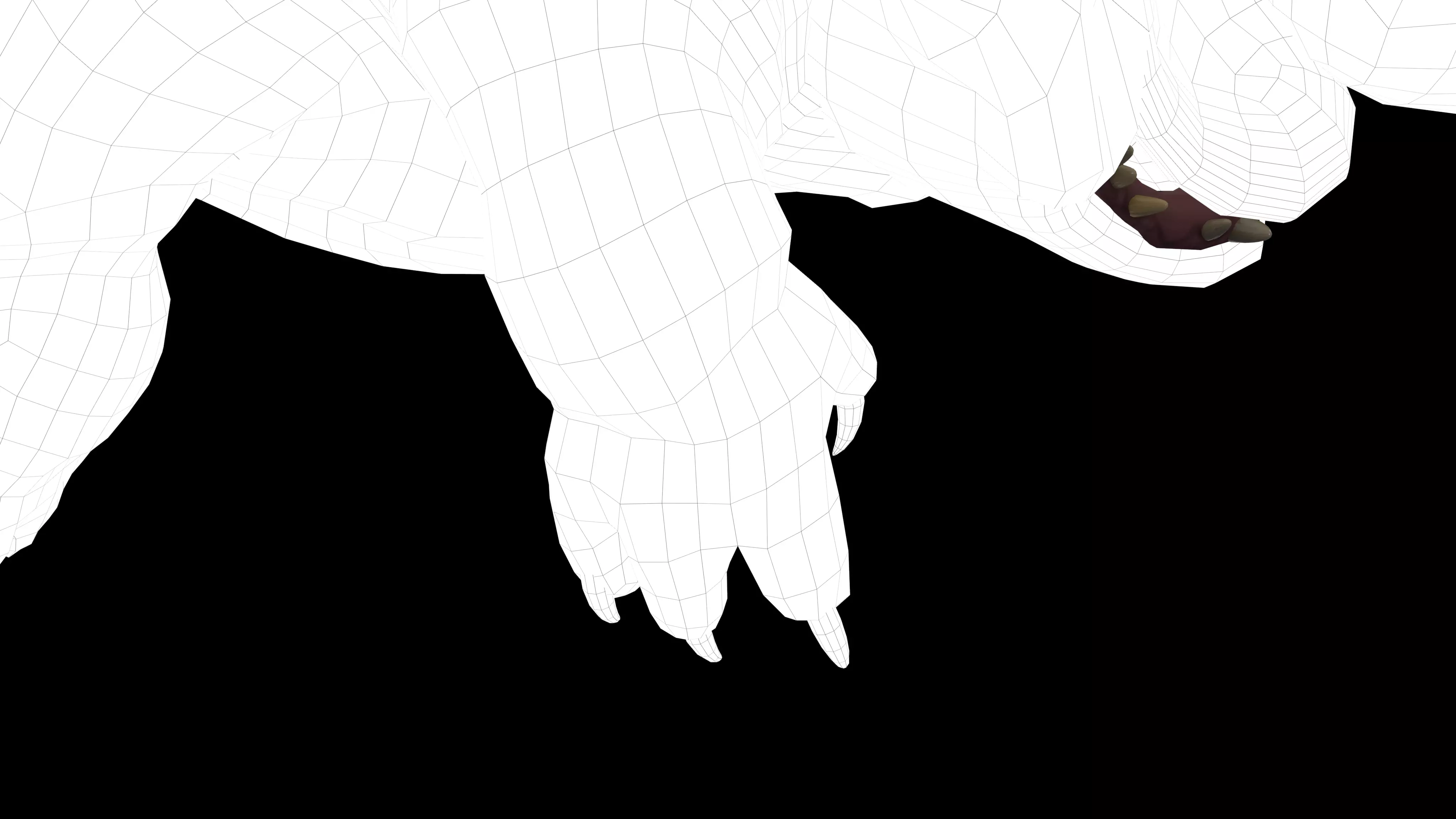 BOULDER DRAGON Low-poly 3D model_9