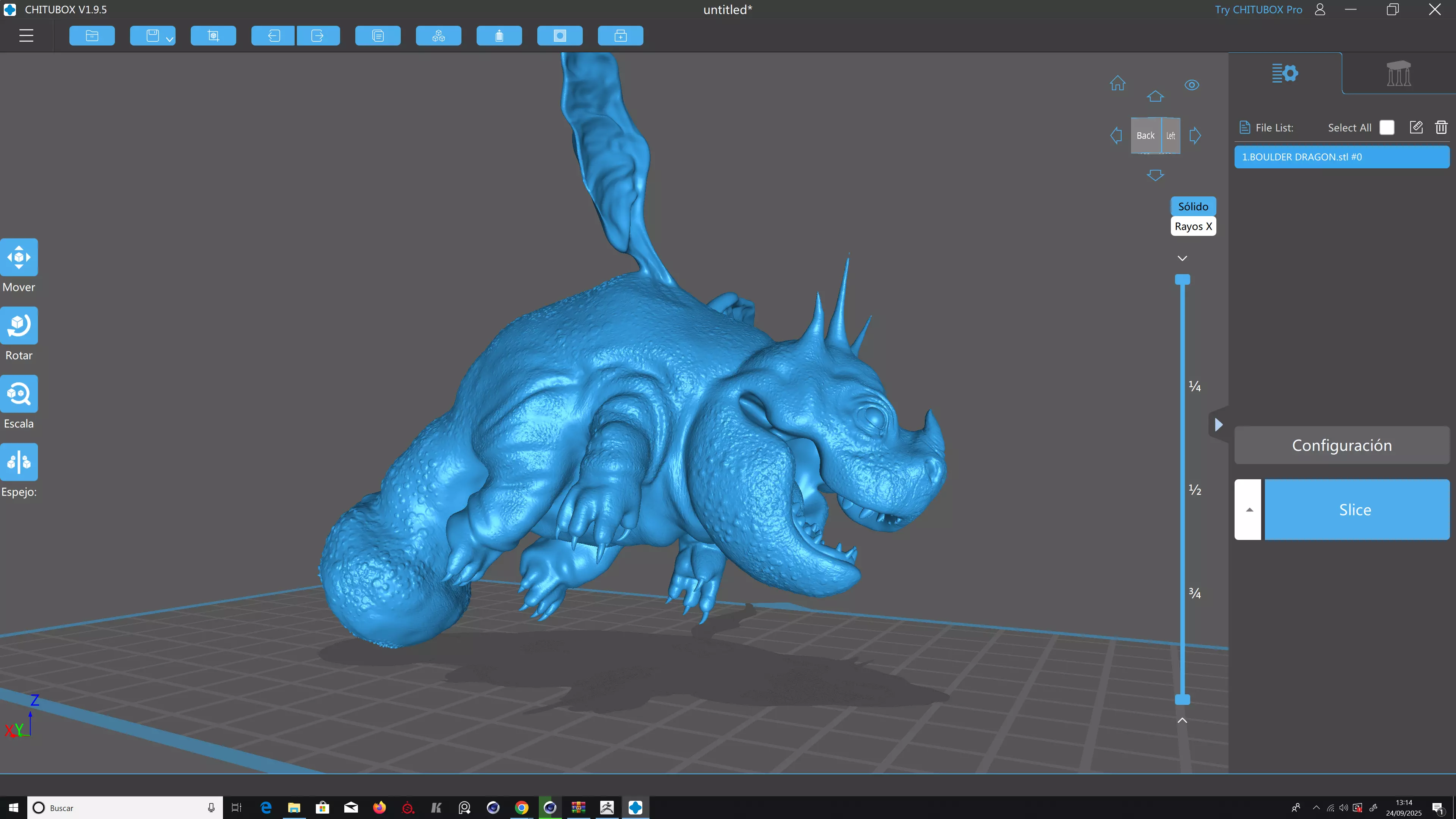 BOULDER DRAGON Low-poly 3D model_13