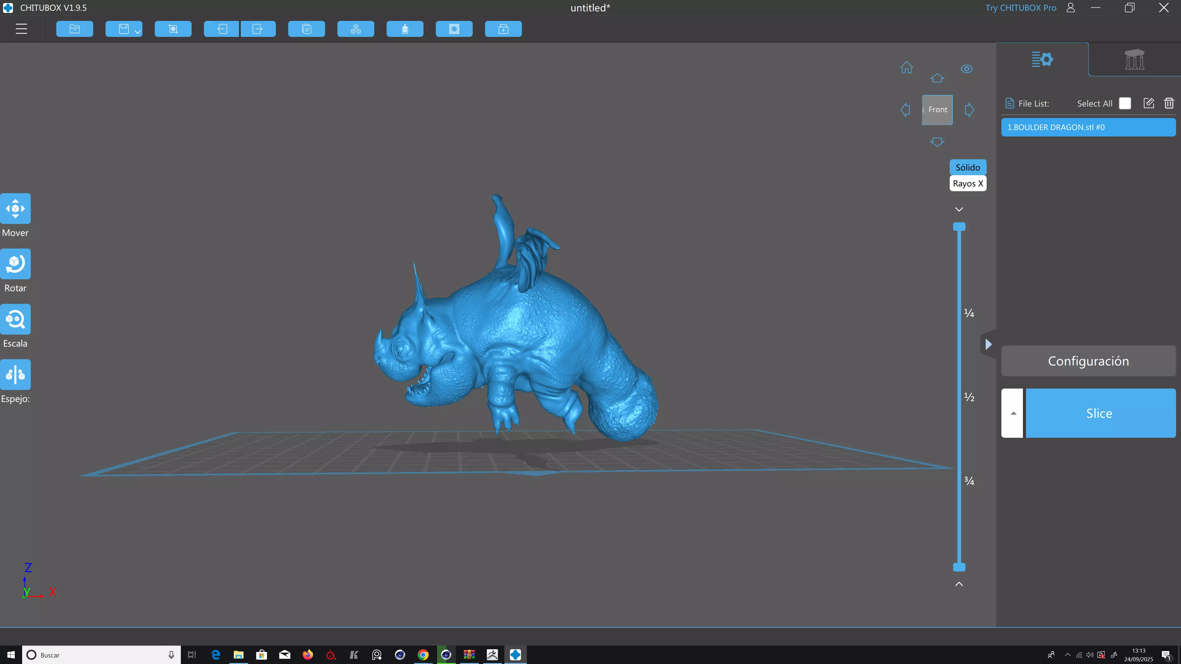 BOULDER DRAGON Low-poly 3D model_12