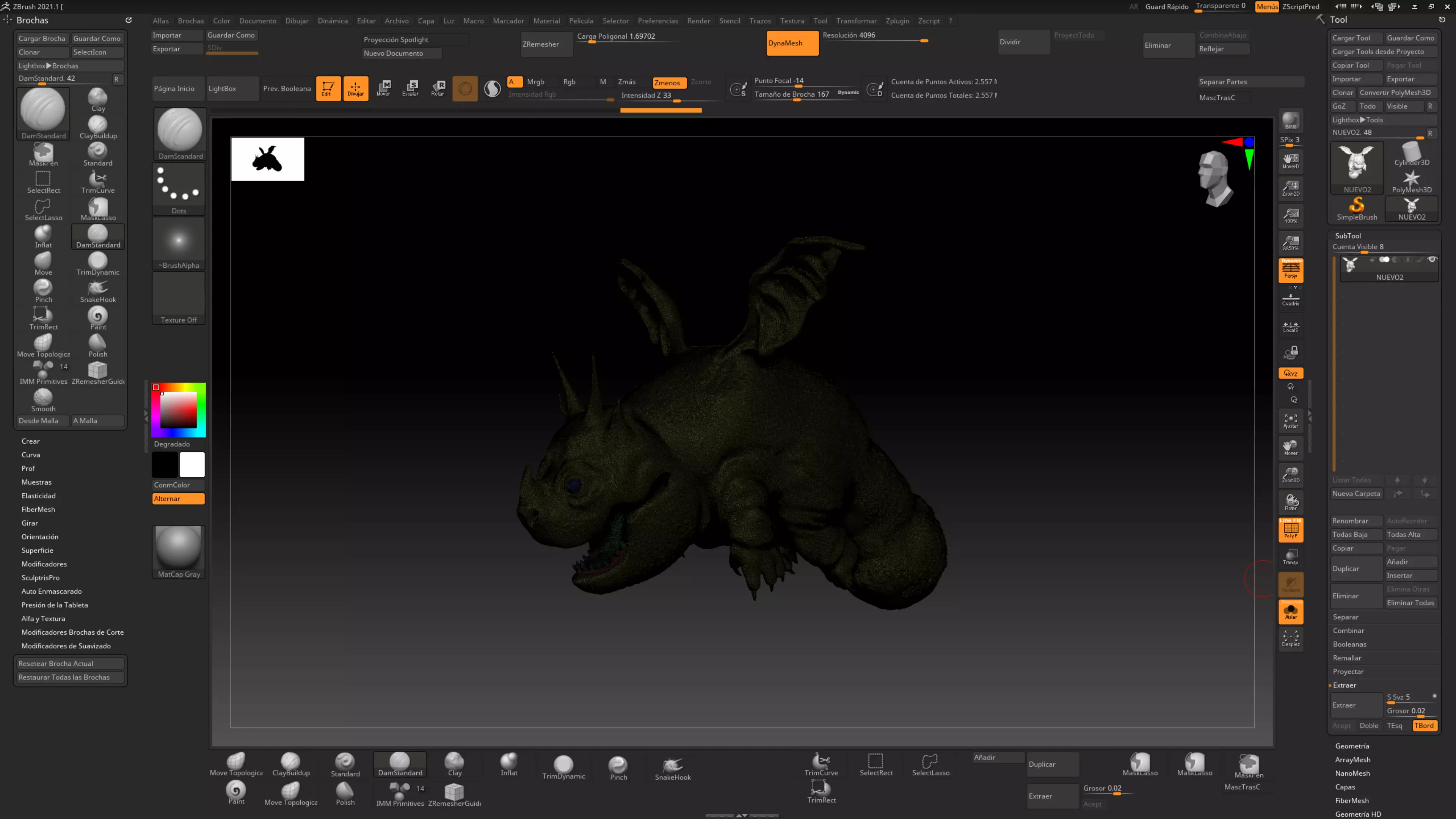 BOULDER DRAGON Low-poly 3D model_14