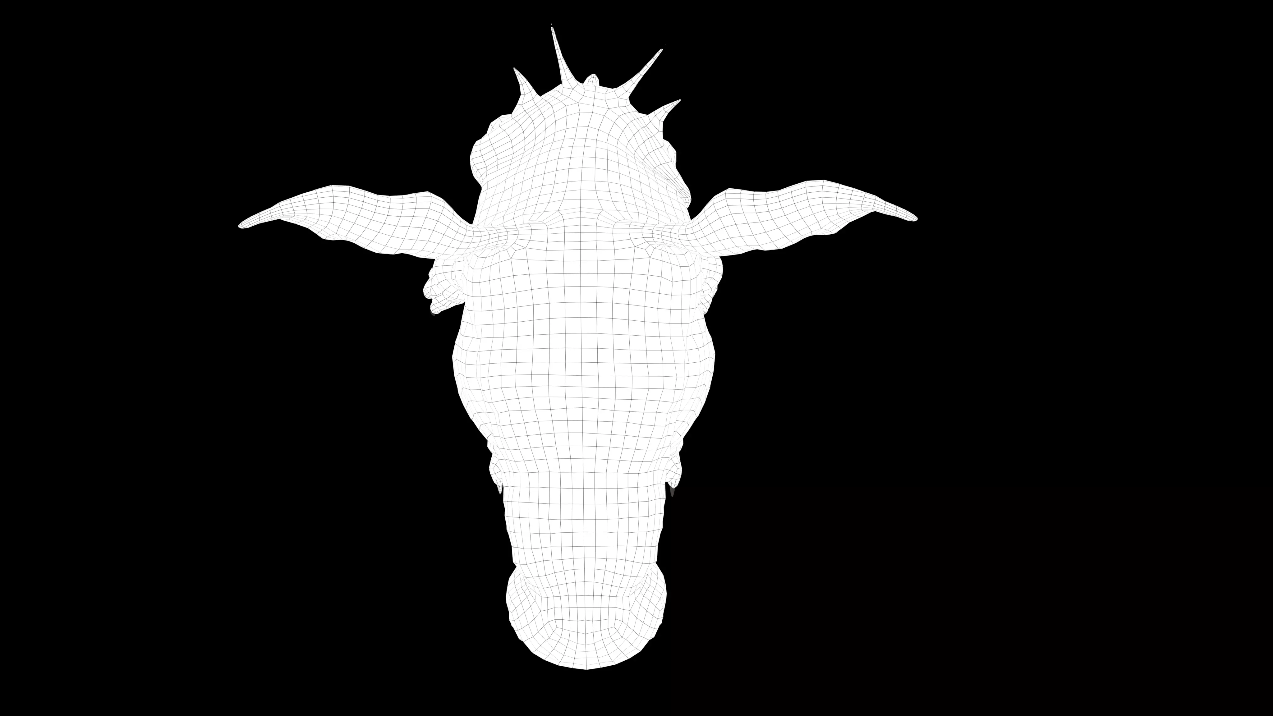 BOULDER DRAGON Low-poly 3D model_10