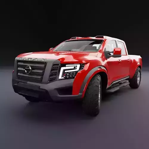 Nissan 4x4 Car Main Red