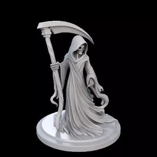 Stylized Grim Reaper 3D print model_13