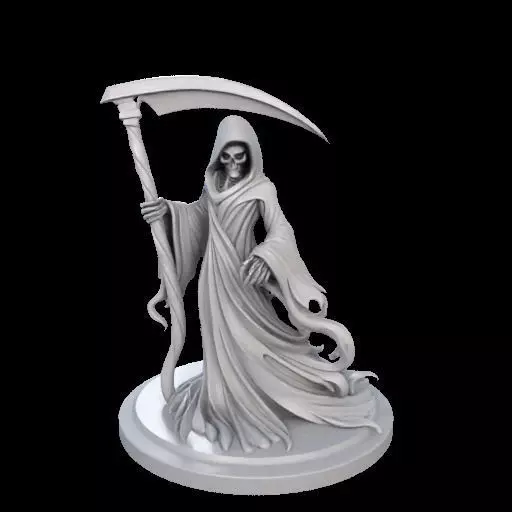 Stylized Grim Reaper 3D print model_23