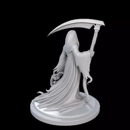 Stylized Grim Reaper 3D print model_5