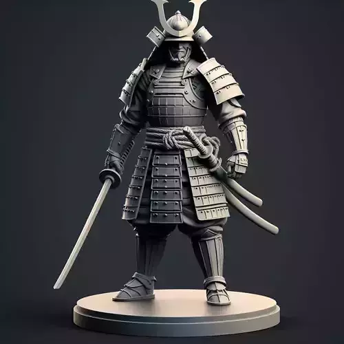 Armored Samurai Warrior 3D print model