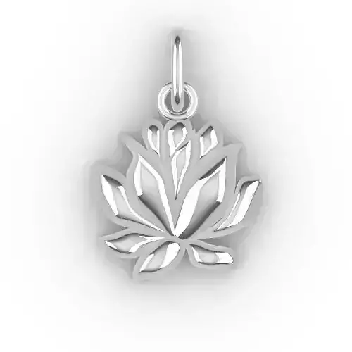 Lotus flower pendant