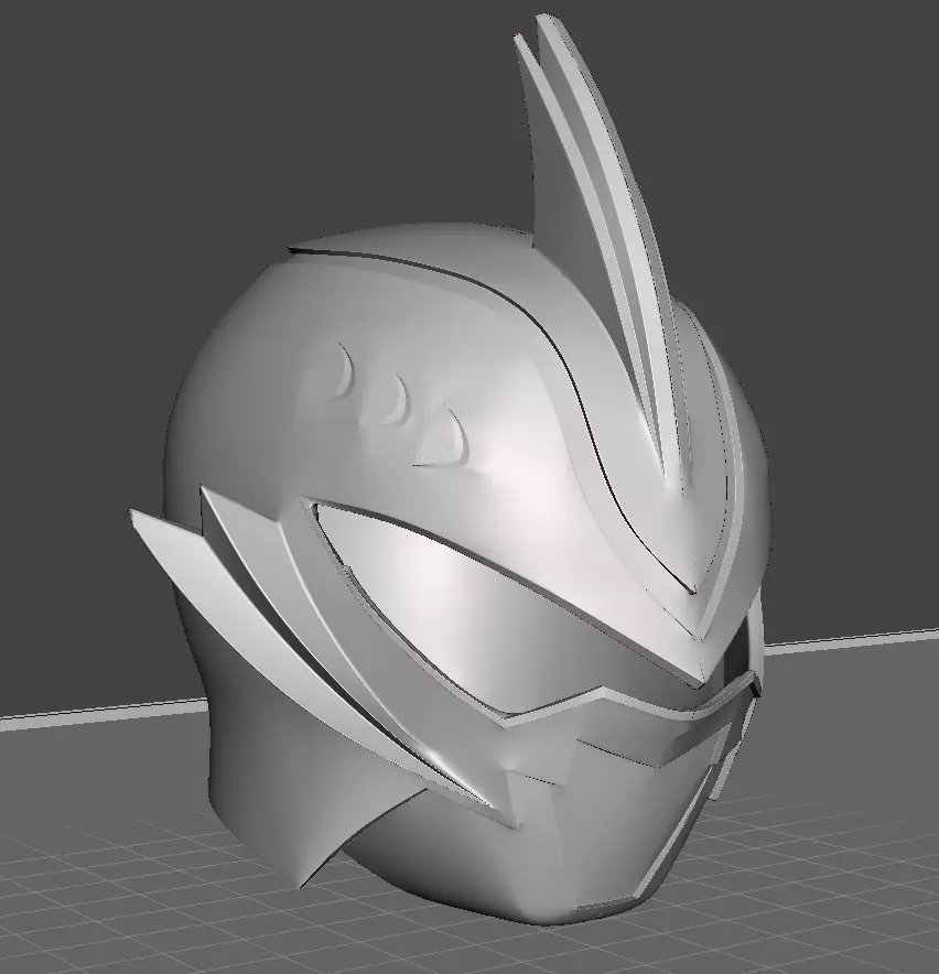 Power Rangers Jungle Fury Shark Spirit Ranger Helmet 3D print model_4