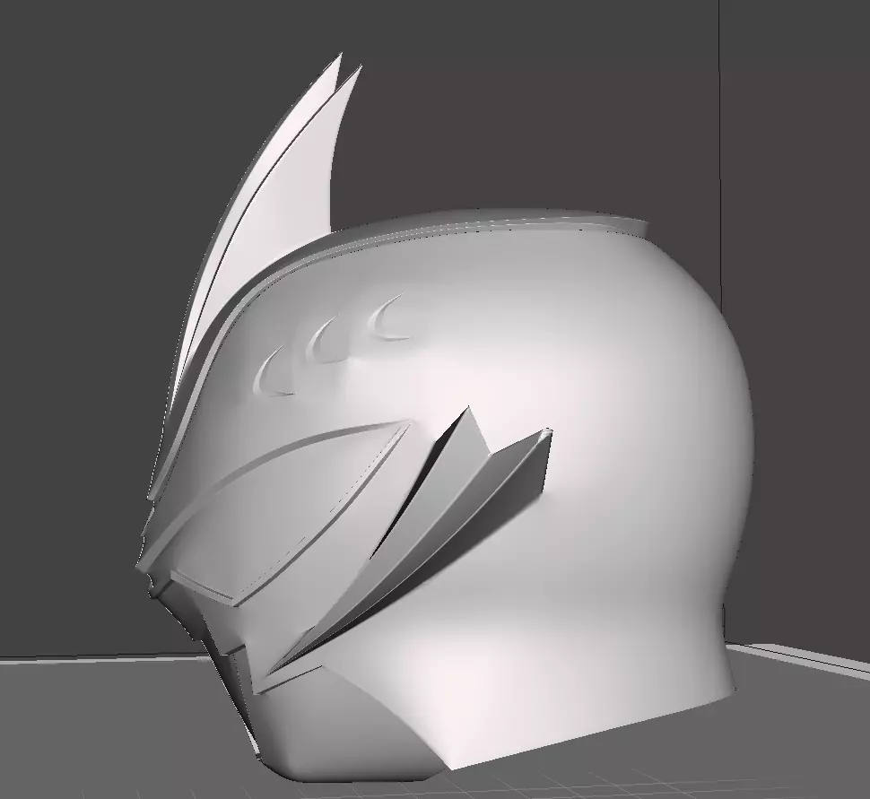 Power Rangers Jungle Fury Shark Spirit Ranger Helmet 3D print model_6