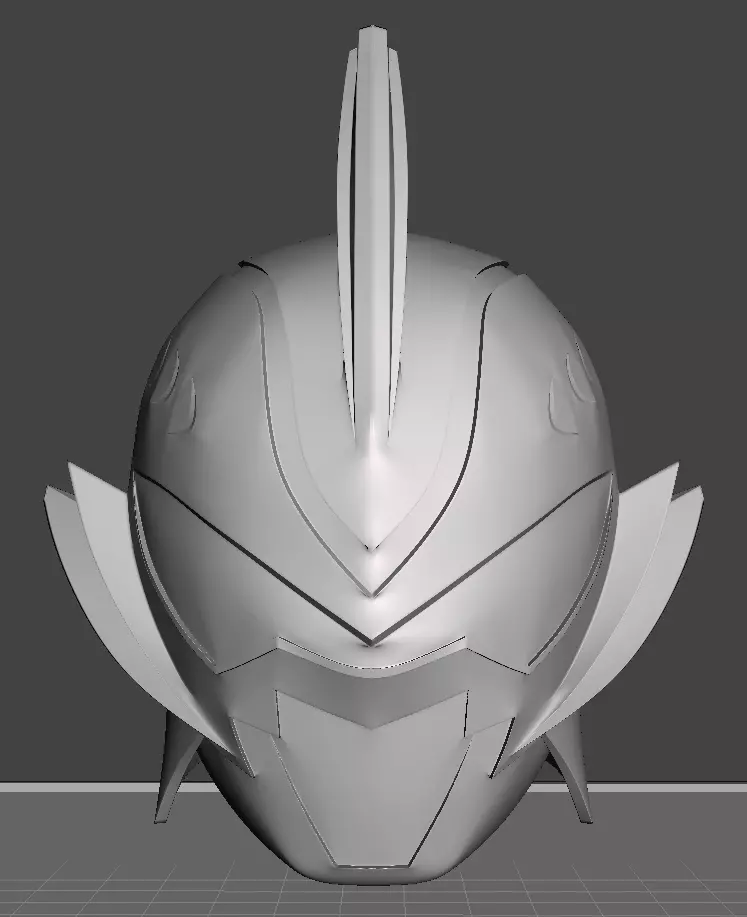 Power Rangers Jungle Fury Shark Spirit Ranger Helmet 3D print model_5