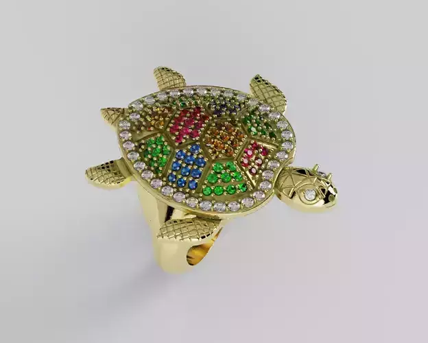 Sea Turtle Ring  - Anillo Tortuga Marina