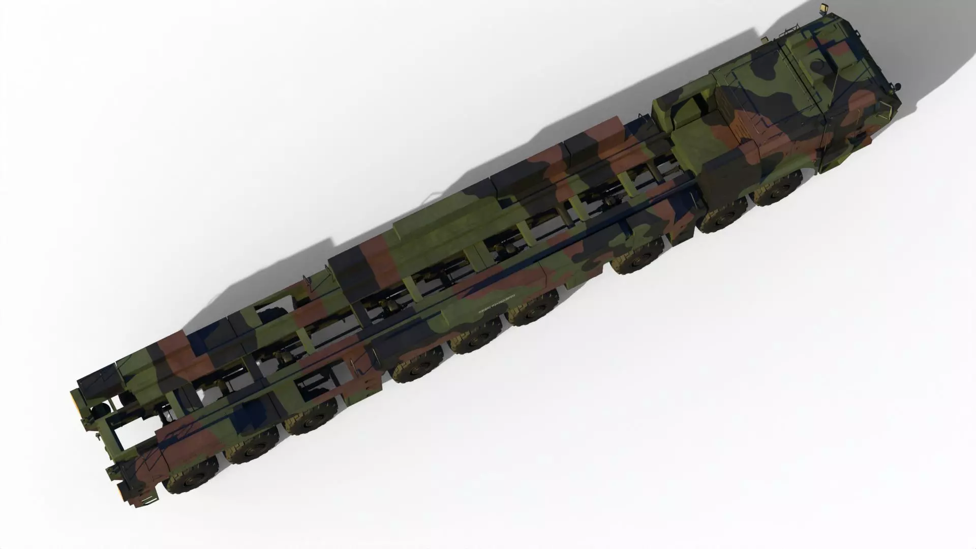 Hyunmoo 5  South Korean ballistic missile 3D model_16