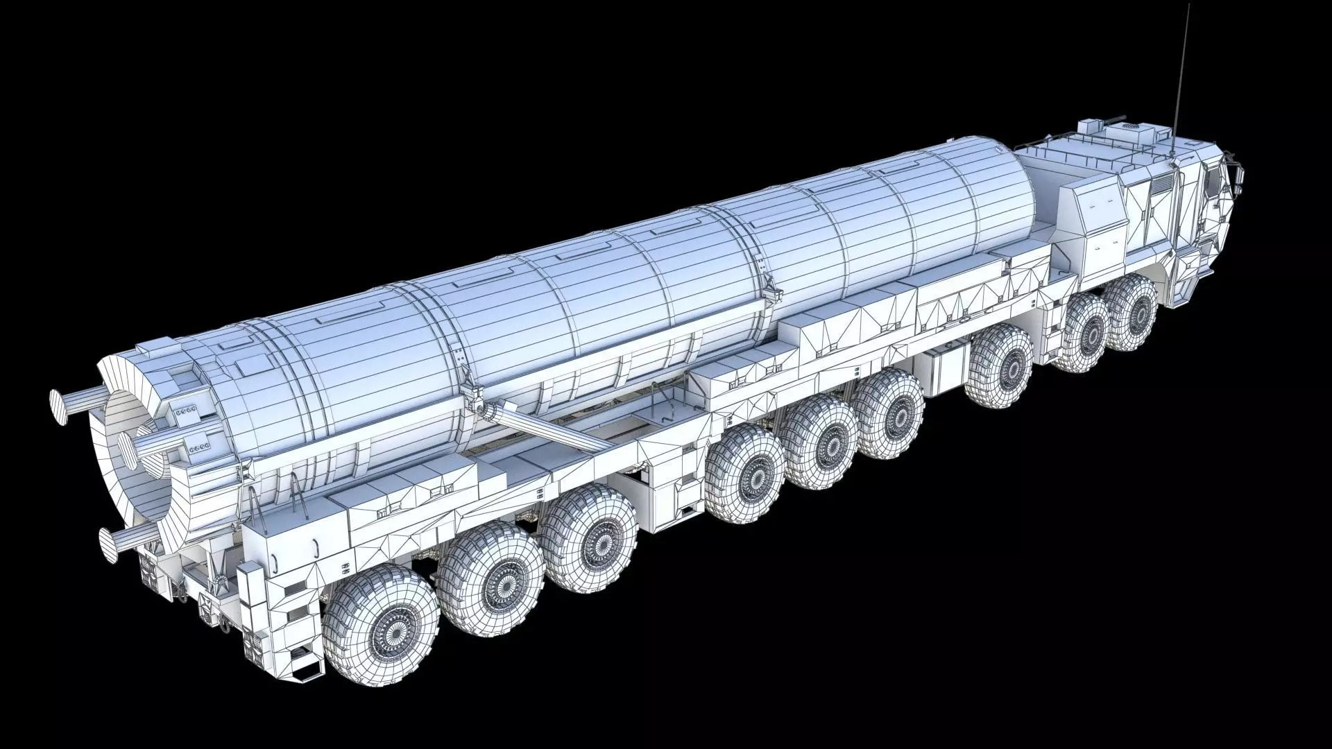 Hyunmoo 5  South Korean ballistic missile 3D model_24