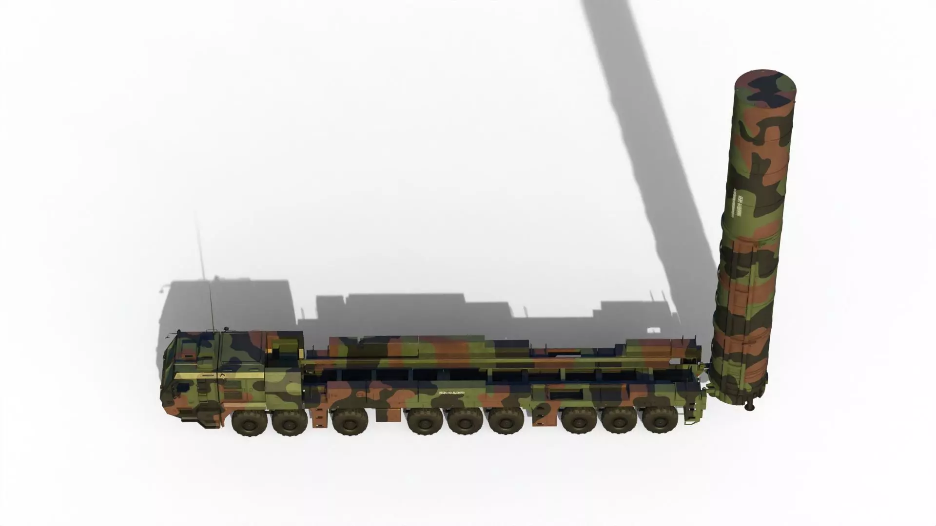 Hyunmoo 5  South Korean ballistic missile 3D model_8